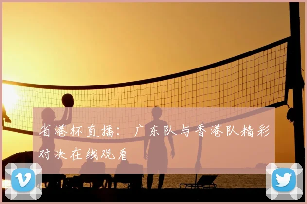 省港杯直播:广东队与香港队精彩对决在线观看
